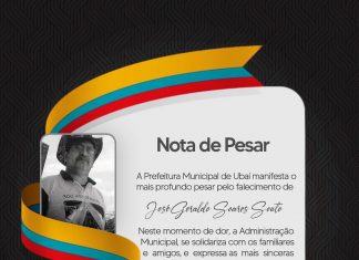 Nota de Pesar – José Geraldo Soares Souto